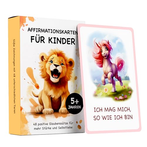 Affirmationskarten für Kinder: Tierwelt Edition von Edubini