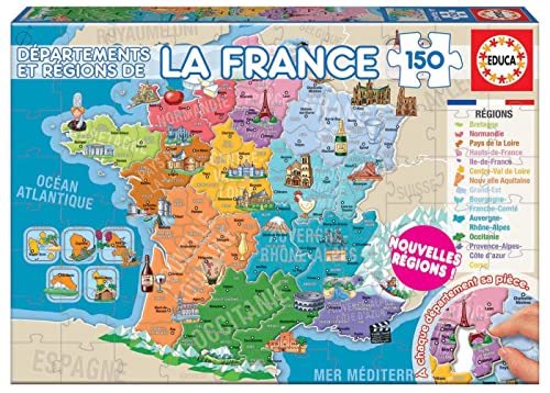 Educa Borras – 17238 – 150 Abteilungen und Regionen der Frankreich Educa Borras – 17238 – 150 Abteilungen und Regionen der Frankreich von Educa
