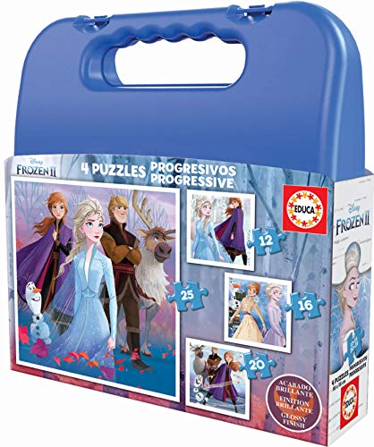 Progressive Puzzles Frozen II Case 12+16+20+25 von Educa