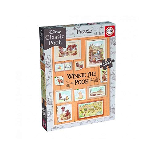 Educa Borras 18256 Winnie The Pooh 1000 Piece Photoframes Jigsaw Puzzle, Multi von Educa Borrás