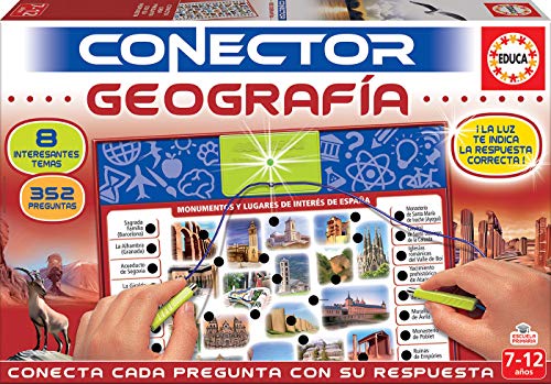 Educa 17204 Conector Geografía, bunt, One Size von Educa