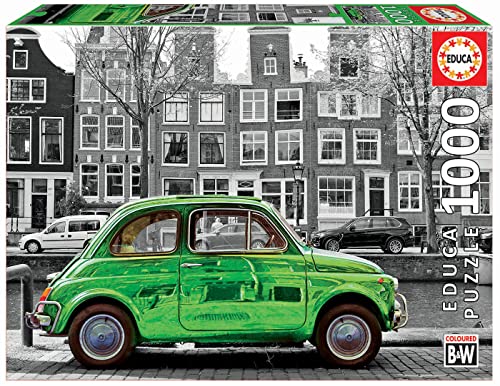 Educa 18000, Auto in Amsterdam, 1000 Teile Puzzle für Erwachsene und Kinder ab 10 Jahren, Niederlande von Educa