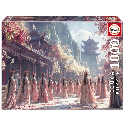 Educa - 1000-teiliges Puzzle für Erwachsene | 1000 Die Geishas. Inklusive Fix Puzzle-Kleber. Maße: 68 x 48 cm. Ab 14 Jahren (20244) von Educa