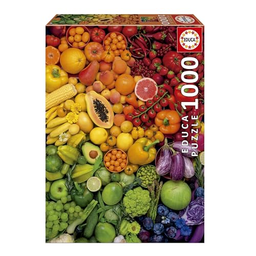 Educa - 1000-teiliges Puzzle für Erwachsene | Bunte Vitamine. Inklusive Fix Puzzle-Kleber. Maße: 48 x 68 cm. Ab 14 Jahren (20178) von Educa