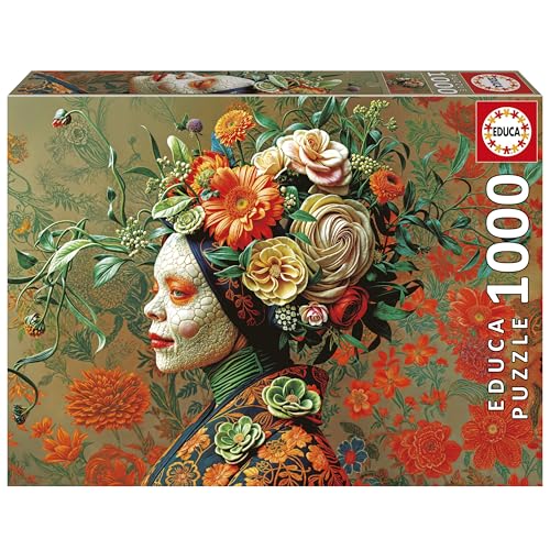 Educa - 1000-teiliges Puzzle für Erwachsene | Echsenkönigin. Inklusive Fix Puzzle-Kleber. Maße: 68 x 48 cm. Ab 14 Jahren (20233) von Educa