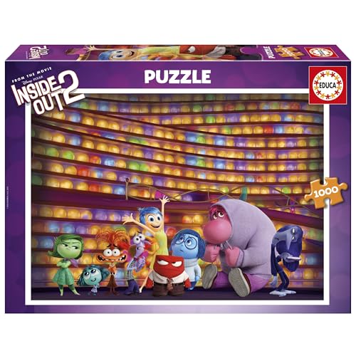 Educa - 1000-teiliges Puzzle für Erwachsene | Inside Out 2. "Extreme“-Puzzle, die anspruchsvollste und lohnendste Montage. Ab 14 Jahren (20266) von Educa