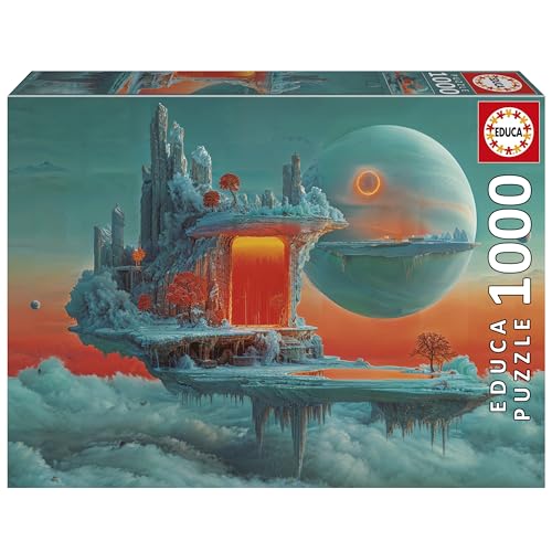 Educa - 1000-teiliges Puzzle für Erwachsene | Planet aus Feuer und EIS. Inklusive Fix Puzzle-Kleber. Maße: 68 x 48 cm. Ab 14 Jahren (20237) von Educa