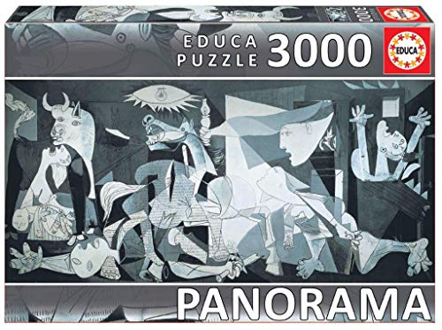 Educa 11502, Guernica, 3000 Panorama Teile Puzzle für Erwachsene und Kinder ab 14 Jahren, Pablo Picasso, Multicolour, One Size von Educa