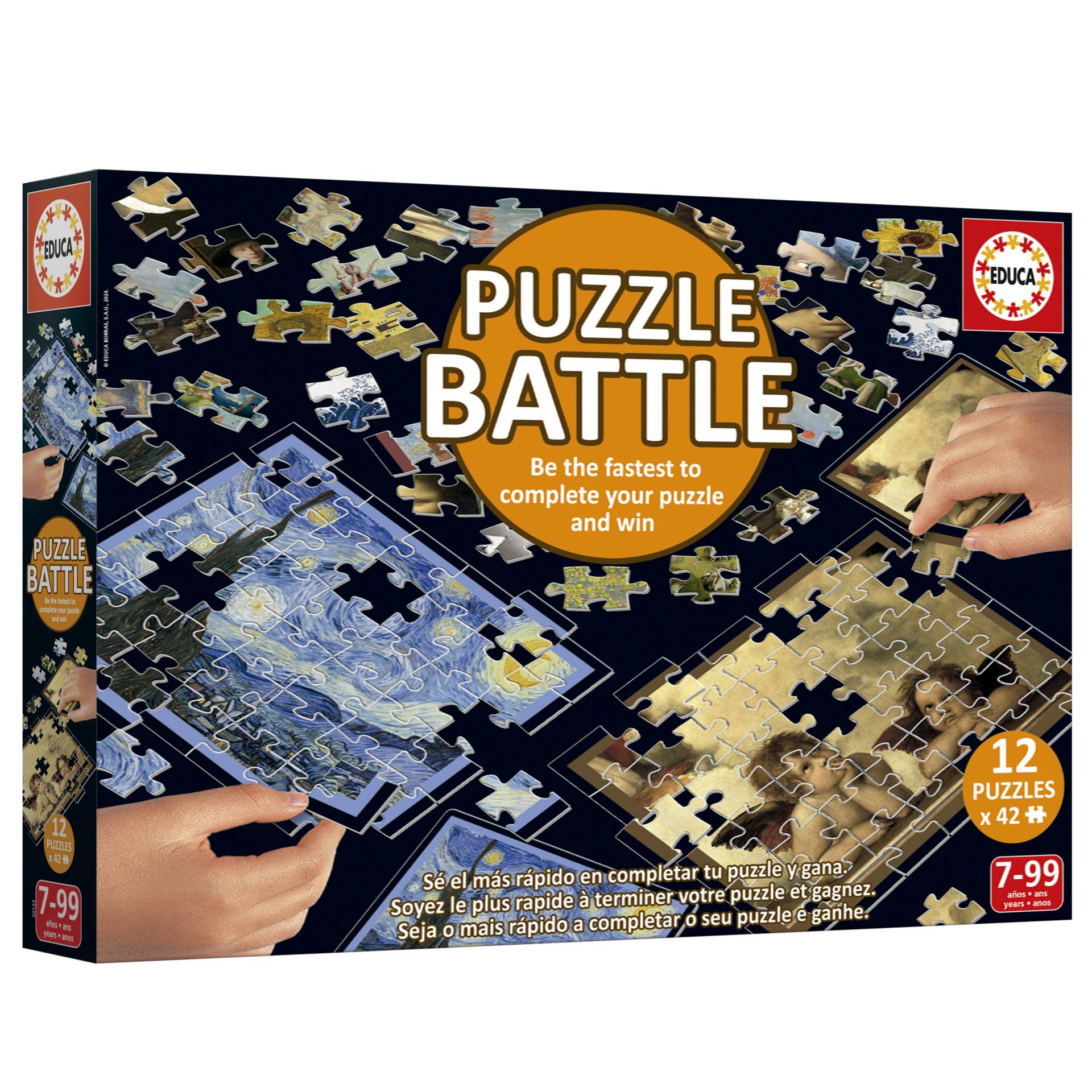 Educa 12 Puzzles - Puzzle Battle Art 42 Teile Puzzle Educa-20122 von Educa