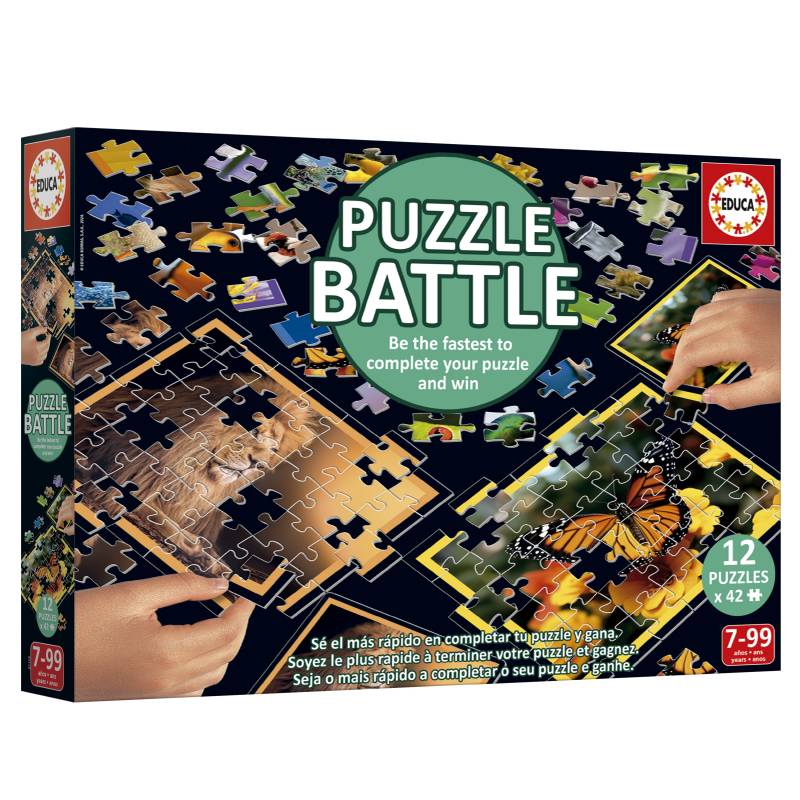 Educa 12 Puzzles - Puzzle Battle Natura 42 Teile Puzzle Educa-20119 Educa 12 Puzzles - Puzzle Battle Natura 42 Teile Puzzle Educa-20119 von Educa