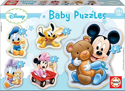 Educa - Mickey, Baby Puzzleset mit 5 Puzzles für Kinder ab 24 Monaten, Disney (13813) von Educa