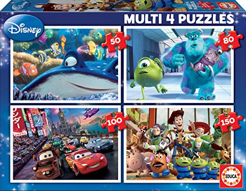 Educa - Pixar, 50-150 Teile Puzzle-Set für Kinder ab 5 Jahren, Disney, Monster AG, Findet Nemo, Cars, Toy Story (15615) von Educa