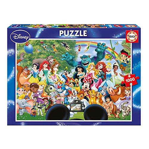 Educa - Puzzle 1000 Teile für Erwachsene | Disney Welt, 1000 Teile Puzzle für Erwachsene und Kinder ab 14 Jahren, Disney World (16297) von Educa