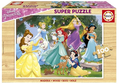 Educa - Holzpuzzle mit 100 Teile | Disney Prinzessinnen, 100 Teile Puzzle für Kinder ab 6 Jahren, Holzpuzzle (17628) Educa - Holzpuzzle mit 100 Teile | Disney Prinzessinnen, 100 Teile Puzzle für Kinder ab 6 Jahren, Holzpuzzle (17628) von Educa