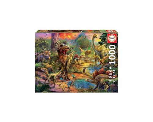 Educa - Puzzle 1000 Teile für Erwachsene | Land der Dinosaurier, 1000 Teile Puzzle für Erwachsene und Kinder ab 14 Jahren, Dinos (17655) Educa - Puzzle 1000 Teile für Erwachsene | Land der Dinosaurier, 1000 Teile Puzzle für Erwachsene und Kinder ab 14 Jahren, Dinos (17655) von Educa