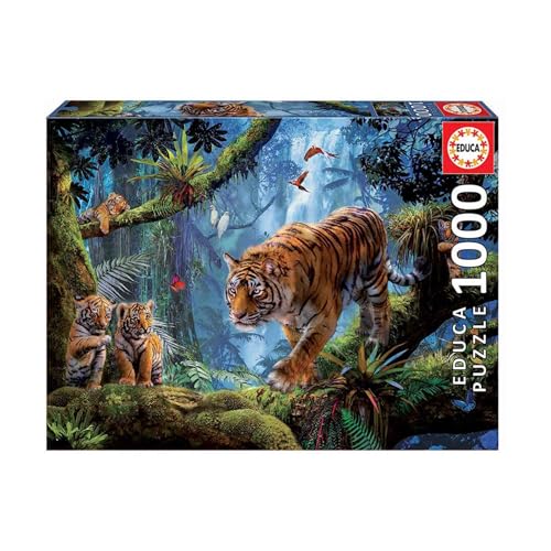 Educa - Puzzle 1000 Teile für Erwachsene | Tiger in den Bäumen, 1000 Teile Puzzle für Erwachsene und Kinder ab 14 Jahren, Tierpuzzle, Naturpuzzle (17662) Educa - Puzzle 1000 Teile für Erwachsene | Tiger in den Bäumen, 1000 Teile Puzzle für Erwachsene und Kinder ab 14 Jahren, Tierpuzzle, Naturpuzzle (17662) von Educa