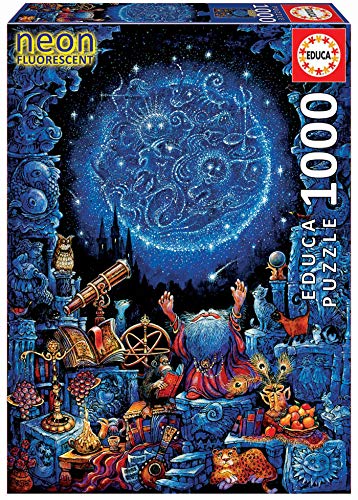 Educa 18003, Astrologe, 1000 Teile Puzzle für Erwachsene und Kinder, Astrologie, Sternzeichen, Nachtleuchtpuzzle von Educa