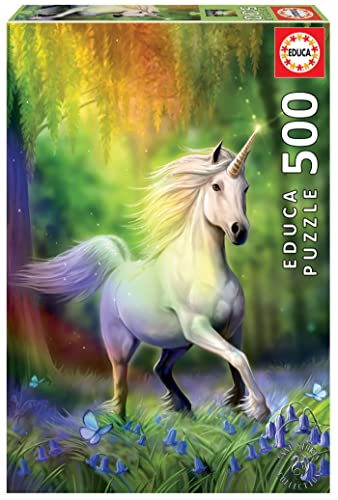 Educa 18448, Einhorn im Regenbogen, 500 Teile Puzzle für Erwachsene und Kinder ab 10 Jahren, Fantasy Educa 18448, Einhorn im Regenbogen, 500 Teile Puzzle für Erwachsene und Kinder ab 10 Jahren, Fantasy von Educa