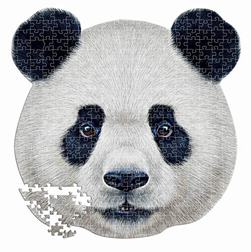 Educa 18476, Pandakopf, 332 Teile Konturpuzzle für Erwachsene und Kinder ab 6 Jahren, Pandabär, Tierpuzzle von Educa