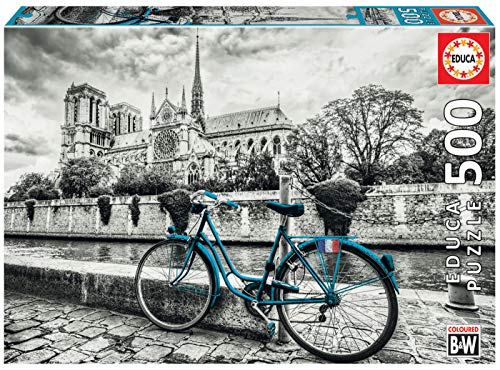Educa 18482, Fahrrad vor Notre Dame, 500 Teile Puzzle für Erwachsene und Kinder ab 10 Jahren, Paris, Frankreich Educa 18482, Fahrrad vor Notre Dame, 500 Teile Puzzle für Erwachsene und Kinder ab 10 Jahren, Paris, Frankreich von Educa
