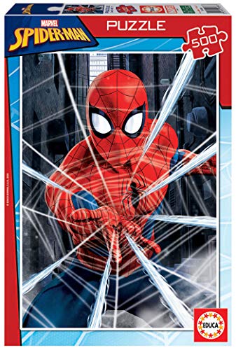 Educa - Puzzle 500 Teile für Erwachsene | Spiderman, 500 Teile Puzzle für Erwachsene und Kinder ab 11 Jahren, Marvel, Superheld (18486) von Educa