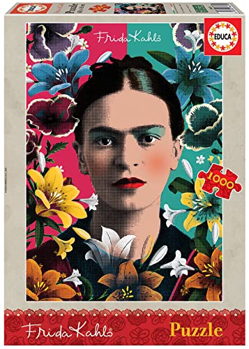 Educa 18493, Frida Kahlo, 1000 Teile, Puzzle für Erwachsene und Kinder ab 10 Jahren, Kunst von Educa