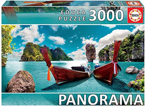 Educa 18581, Phuket, 3000 Teile Panorama Puzzle für Erwachsene und Kinder ab 12 Jahren, Thailand, Asien von Educa
