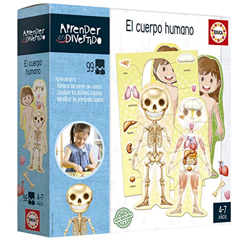 Educa Aprender es Divertido: EL Cuerpo Humano Lernen Macht Spaß am menschlichen Körper. Lernspiel für Kinder. Ab 4 Jahren 18701, Sortiert, único Educa Aprender es Divertido: EL Cuerpo Humano Lernen Macht Spaß am menschlichen Körper. Lernspiel für Kinder. Ab 4 Jahren 18701, Sortiert, único von Educa
