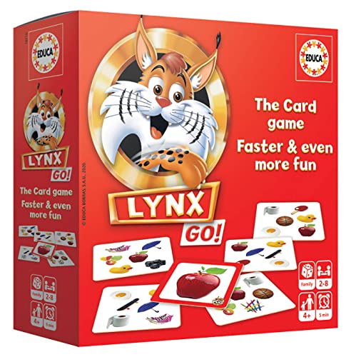 Educa - Spiele Lynx Go! | Kinderspiel | Kartenspiel | Spaß für die ganze Familie | Kinder Spiele ab 4-5 Jahren (18922) von Educa