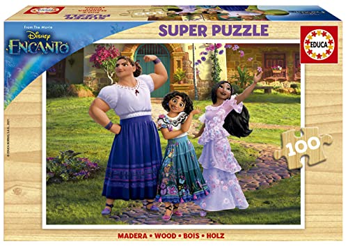 Educa - Holzpuzzle mit 100 Teile | Disney Encanto, 100 Teile Holzpuzzle für Kinder ab 6 Jahren (19199) von Educa