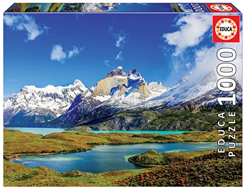 Educa - Puzzle 1000 Teile für Erwachsene | Patagonien, 1000 Teile Puzzle für Erwachsene und Kinder ab 14 Jahren, Natur, Landschaftspuzzle, Südamerika (19259) von Educa