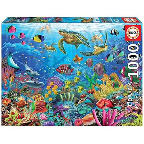 Educa - Puzzle 1000 Teile für Erwachsene | Unterwasserwelt, 1000 Teile Puzzle für Erwachsene und Kinder ab 14 Jahren, Meerestiere, Naturpuzzle (19266) Educa - Puzzle 1000 Teile für Erwachsene | Unterwasserwelt, 1000 Teile Puzzle für Erwachsene und Kinder ab 14 Jahren, Meerestiere, Naturpuzzle (19266) von Educa