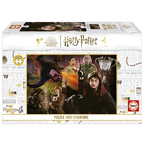 Educa - Puzzle 1000 Teile für Erwachsene | Harry Potter, 1000 Teile Miniature Puzzle für Erwachsene und Kinder ab 14 Jahren, extra kleine Puzzleteile, Wizarding World (19491) von Educa