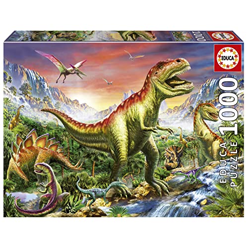 Educa - Puzzle 1000 Teile für Erwachsene | Dinowelt, 1000 Teile Puzzle für Erwachsene und Kinder ab 14 Jahren (19560) von Educa
