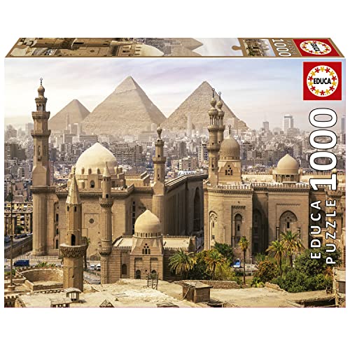 Educa - Puzzle 1000 Teile für Erwachsene | Kairo, 1000 Teile Puzzle für Erwachsene und Kinder ab 14 Jahren, Ägypten, Pyramiden, Orient (19611) von Educa