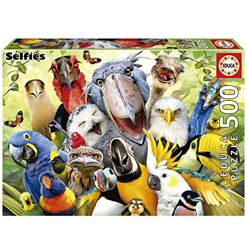 Educa - Puzzle 500 Teile für Erwachsene | Bunte Vögel, Selfies, 500 Teile Puzzle für Erwachsene und Kinder ab 11 Jahren (19622) Educa - Puzzle 500 Teile für Erwachsene | Bunte Vögel, Selfies, 500 Teile Puzzle für Erwachsene und Kinder ab 11 Jahren (19622) von Educa