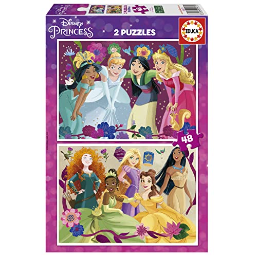Educa - Disney Princess, 2 x 48 Teile Puzzle-Set für Kinder ab 4 Jahren, Prinzessinnen, Rapunzel, Mulan, Belle, Pocahontas (19675) Educa - Disney Princess, 2 x 48 Teile Puzzle-Set für Kinder ab 4 Jahren, Prinzessinnen, Rapunzel, Mulan, Belle, Pocahontas (19675) von Educa
