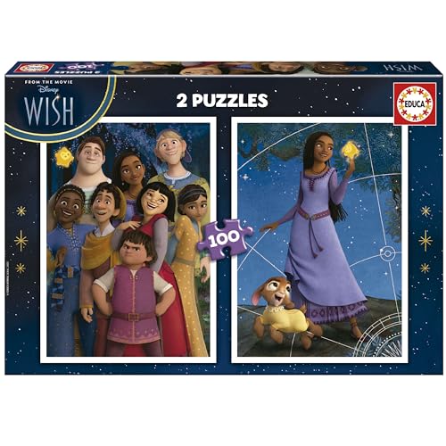 Educa - Puzzleset 100 Teile | Disney Wish. Puzzle 100 Teile für Kinder ab 6 Jahren (19742) von Educa