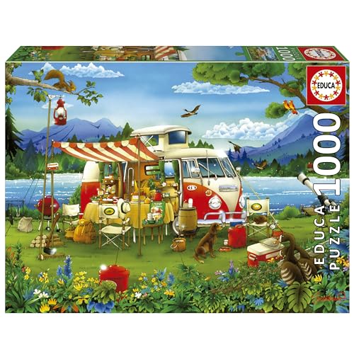 Educa - Puzzle von 1000 Teilen für Erwachsene | Ferien am der Land. Messen: 68 x 48 cm. Beinhaltet die puzzlekleber FixPuzzle. Seit 14 Jahren (19922) von Educa