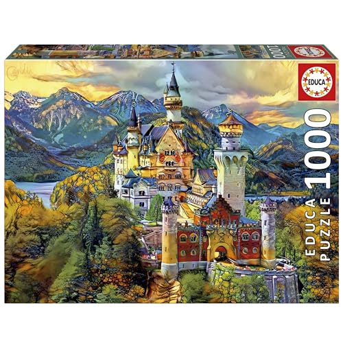 Educa - Puzzle von 1000 Teilen für Erwachsene | Château de Neuschwanstein ´Hream City Art. Messen: 68 x 48 cm. Beinhaltet die puzzlekleber FixPuzzle. Seit 14 Jahren (19933) Educa - Puzzle von 1000 Teilen für Erwachsene | Château de Neuschwanstein ´Hream City Art. Messen: 68 x 48 cm. Beinhaltet die puzzlekleber FixPuzzle. Seit 14 Jahren (19933) von Educa