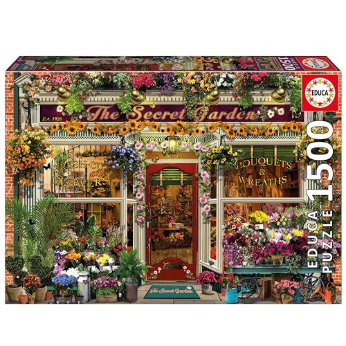Educa - Puzzle von 1500 Teilen für Erwachsene | Der geheime Garten. Messen: 85 x 60 cm. Beinhaltet die puzzlekleber FixPuzzle. Seit 14 Jahren (19940) von Educa