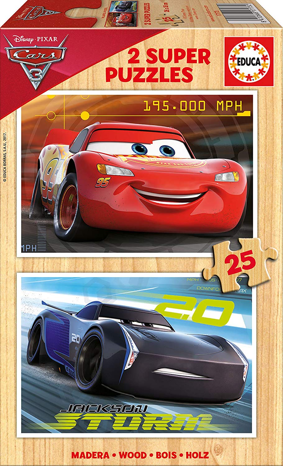 Educa 2 Holzpuzzles - Cars 25 Teile Puzzle Educa-17173 Educa 2 Holzpuzzles - Cars 25 Teile Puzzle Educa-17173 von Educa