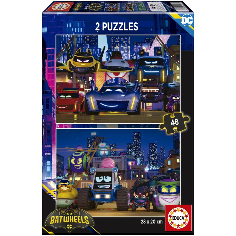 Educa 2 Puzzles - Batwheels 48 Teile Puzzle Educa-20107 von Educa