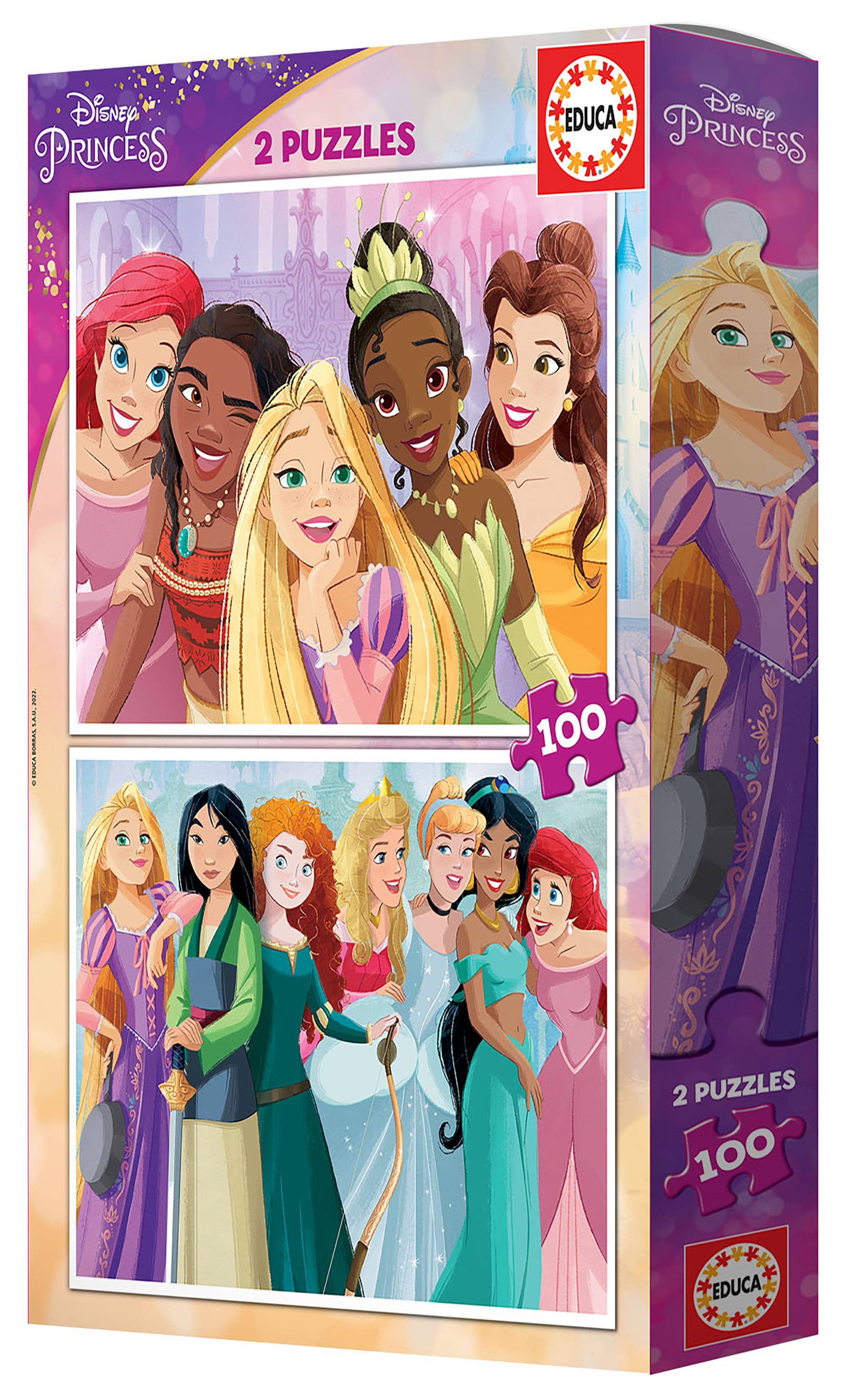 Educa 2 Puzzles - Disney Princess 100 Teile Puzzle Educa-19298 Educa 2 Puzzles - Disney Princess 100 Teile Puzzle Educa-19298 von Educa