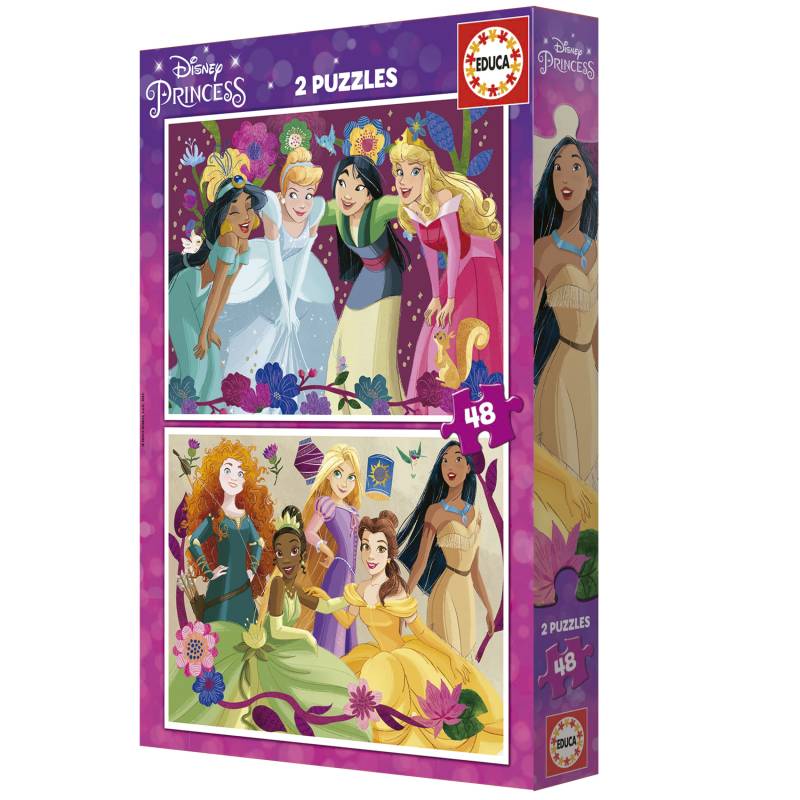 Educa 2 Puzzles - Disney Princess 48 Teile Puzzle Educa-19675 von Educa