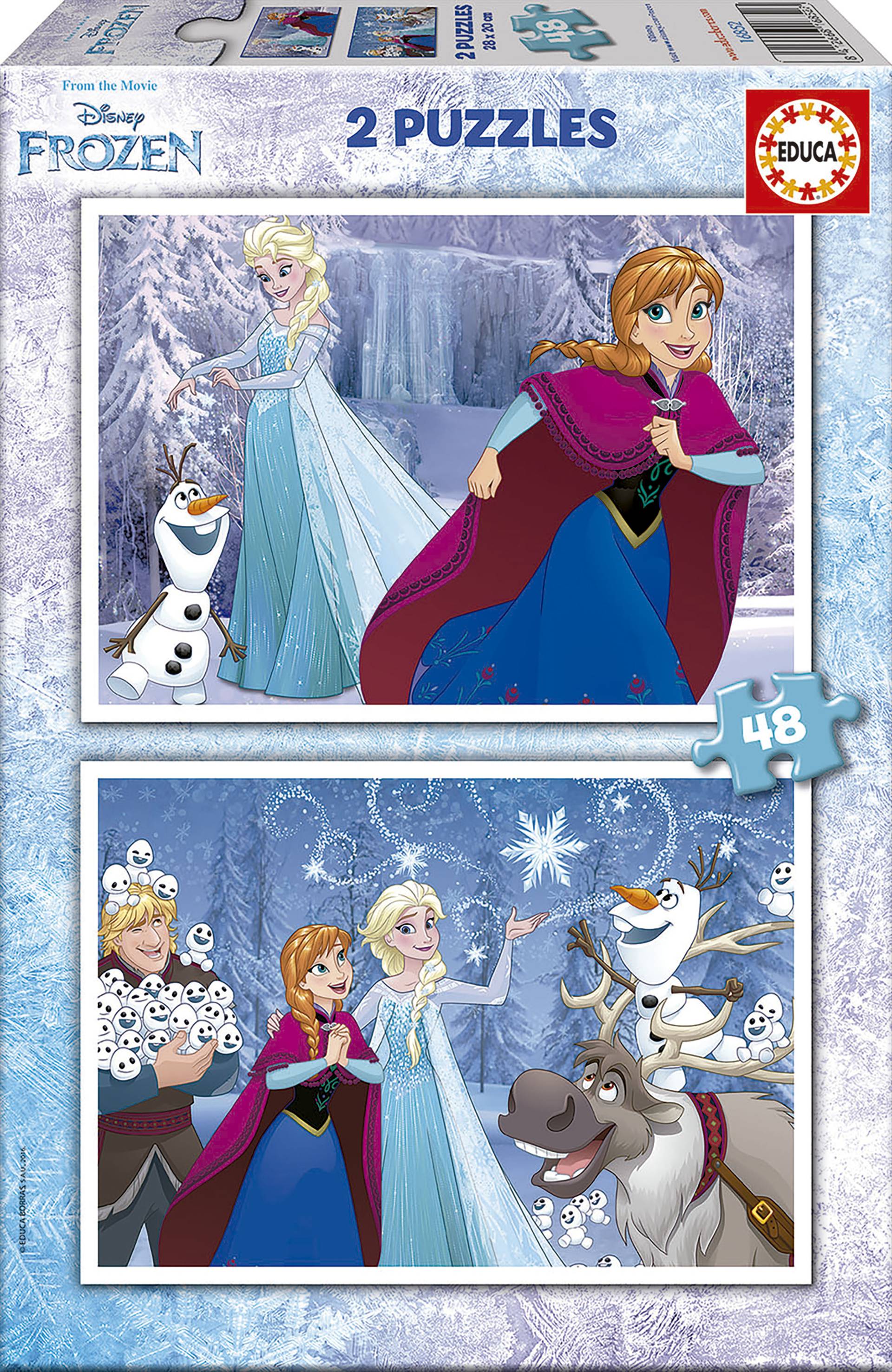 Educa 2 Puzzles - Frozen 48 Teile Puzzle Educa-16852 von Educa