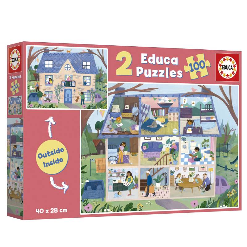 Educa 2 Puzzles - Inside/Outside - House 100 Teile Puzzle Educa-19957 Educa 2 Puzzles - Inside/Outside - House 100 Teile Puzzle Educa-19957 von Educa