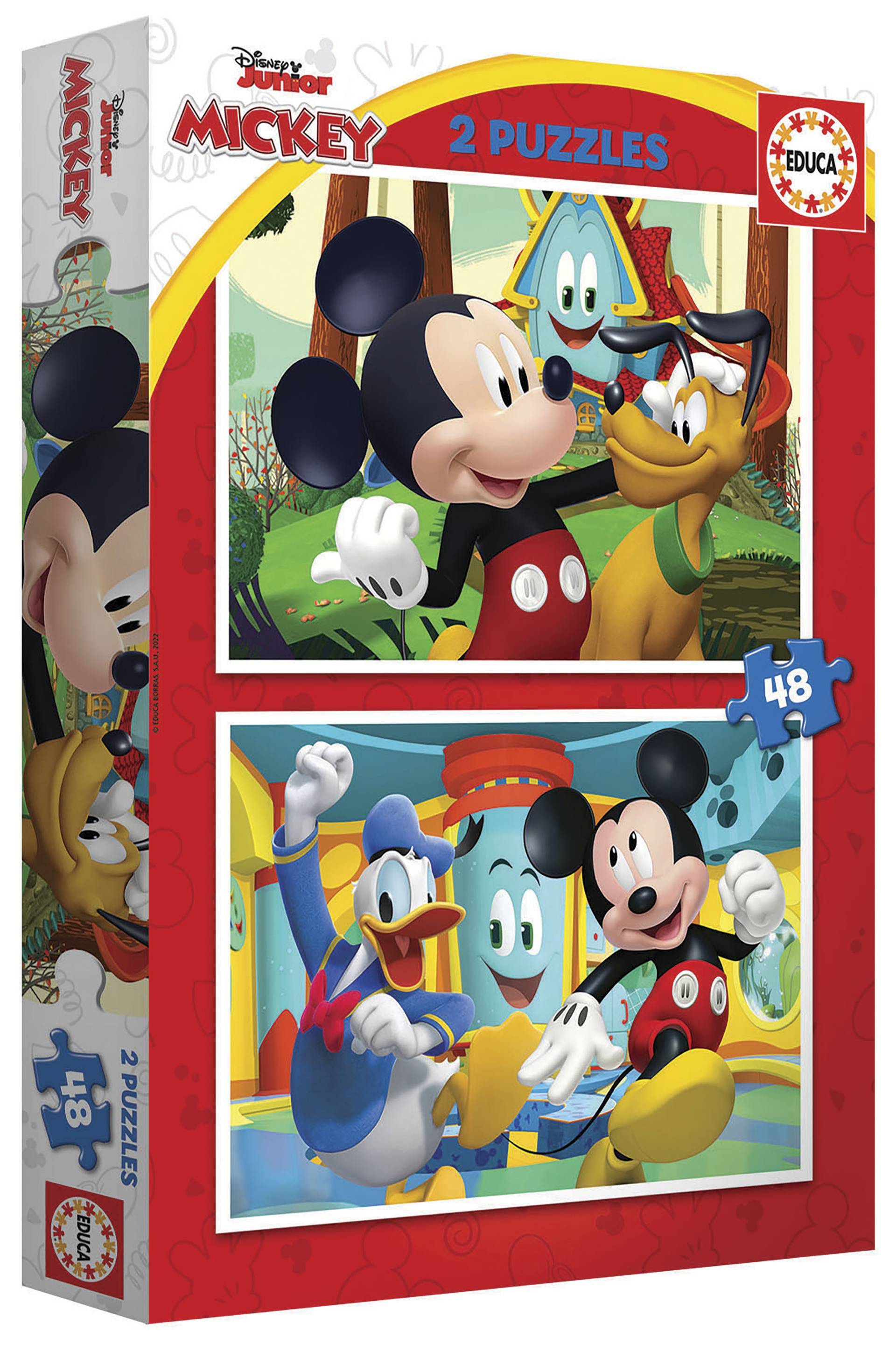 Educa 2 Puzzles - Mickey Mouse Fun House 48 Teile Puzzle Educa-19312 von Educa