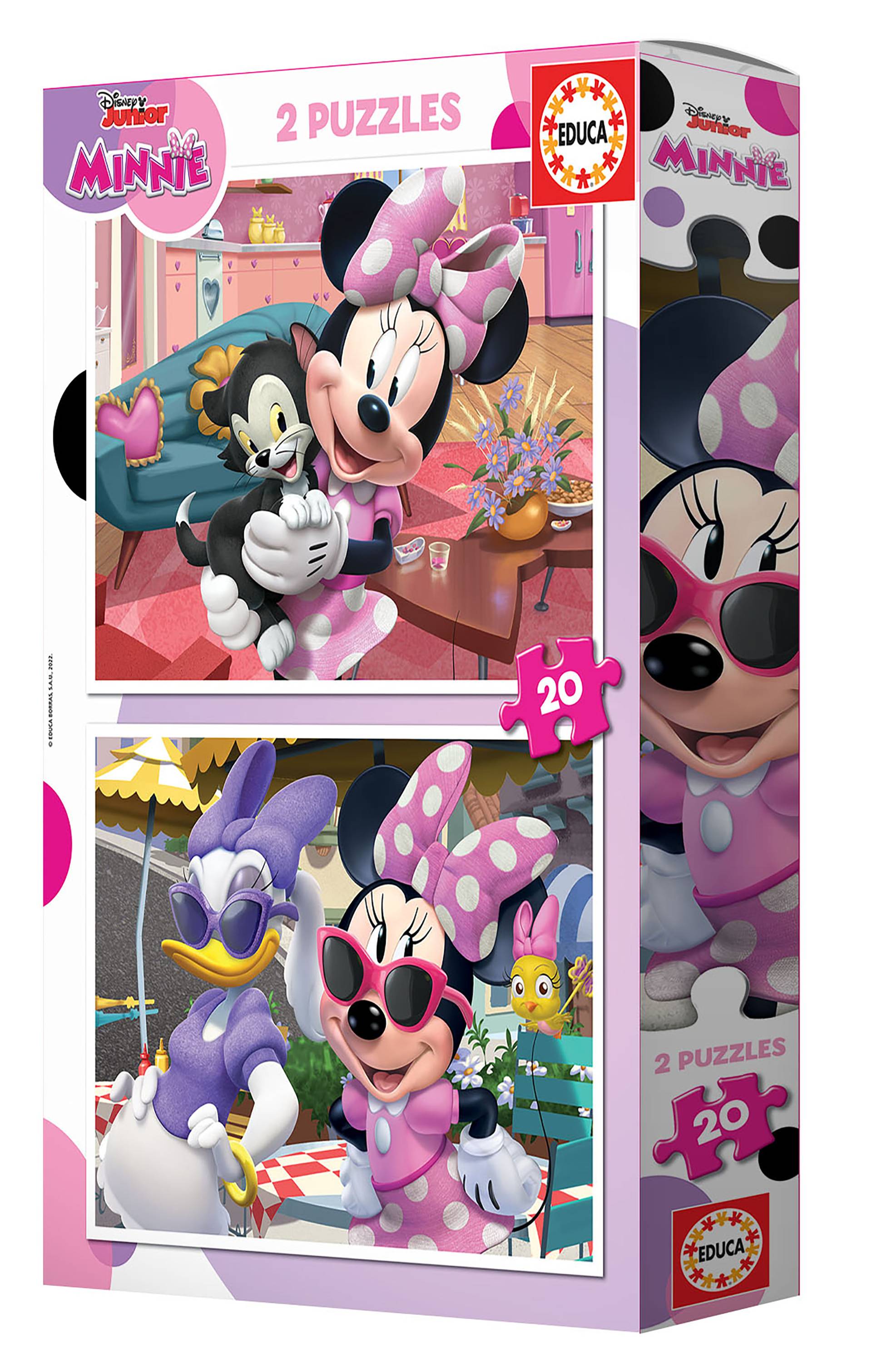 Educa 2 Puzzles Minnie 20 Teile Puzzle Educa-19297 von Educa