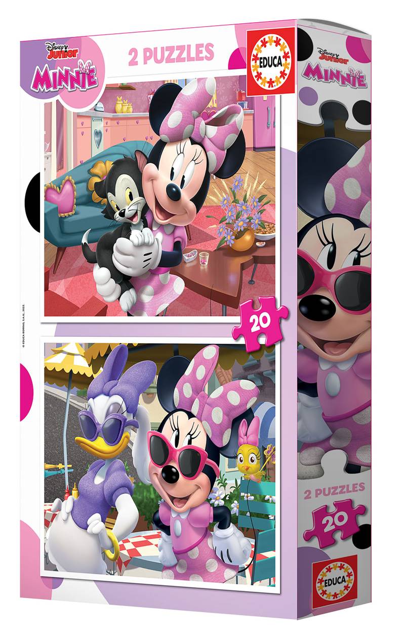 Educa 2 Puzzles Minnie 20 Teile Puzzle Educa-19297 von Educa